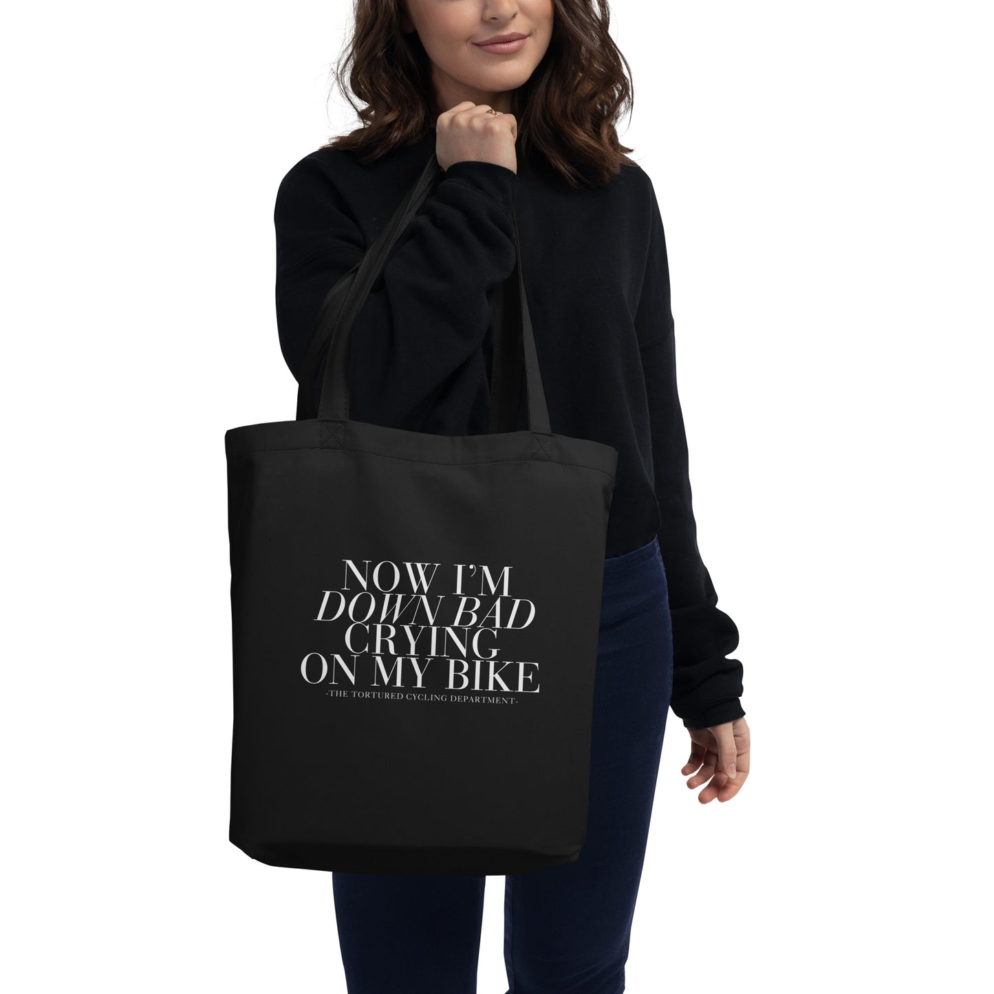 Down Bad - Black Eco Tote Bag