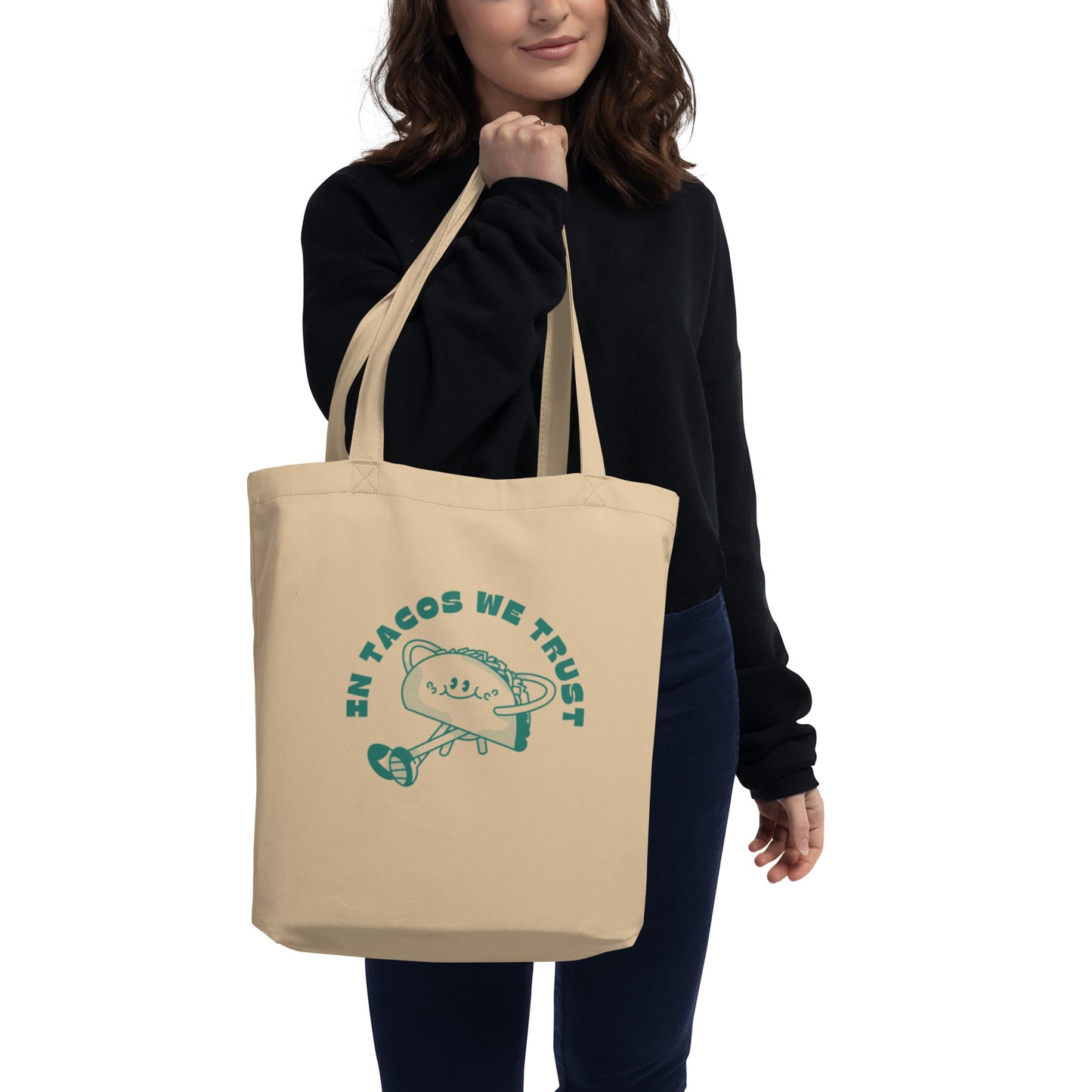 In Tacos We Trust - MEDIUM Eco Tote Bag