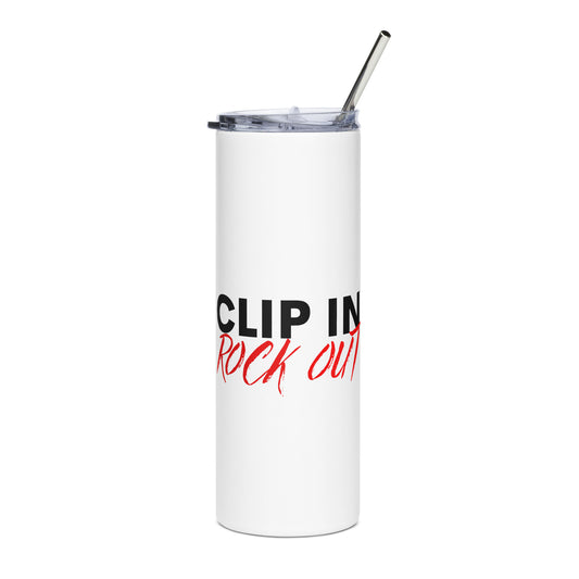 Clip In Rock Out - Stainless steel tumbler