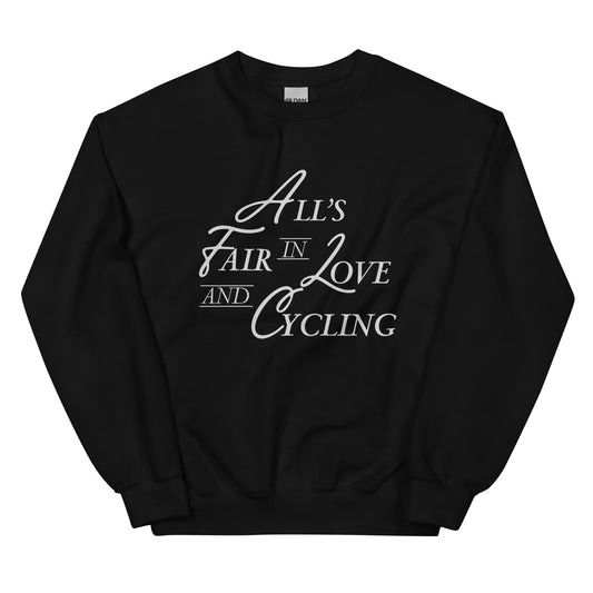 All's Fair Script - Black Unisex Sweatshirt