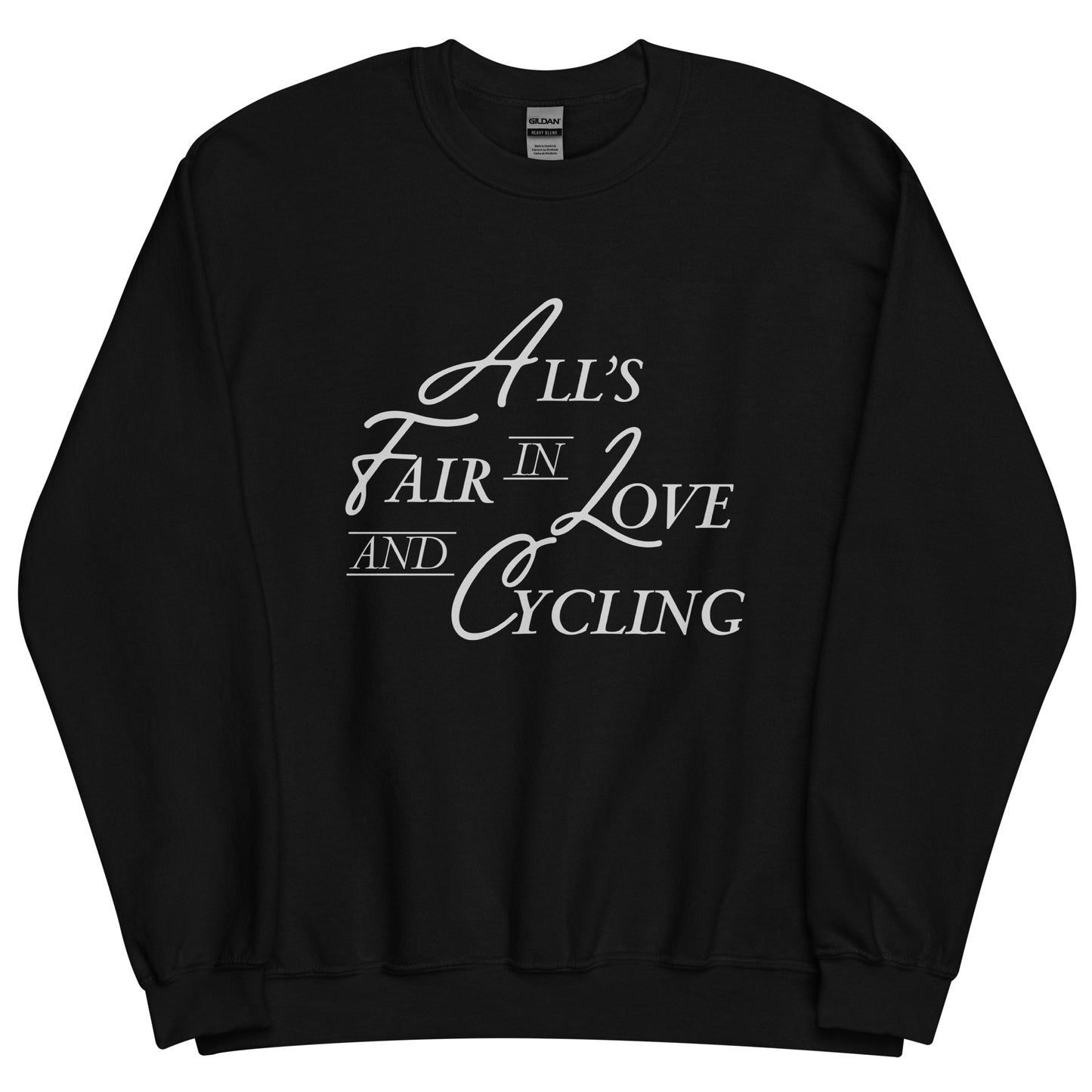 All's Fair Script - Black Unisex Sweatshirt