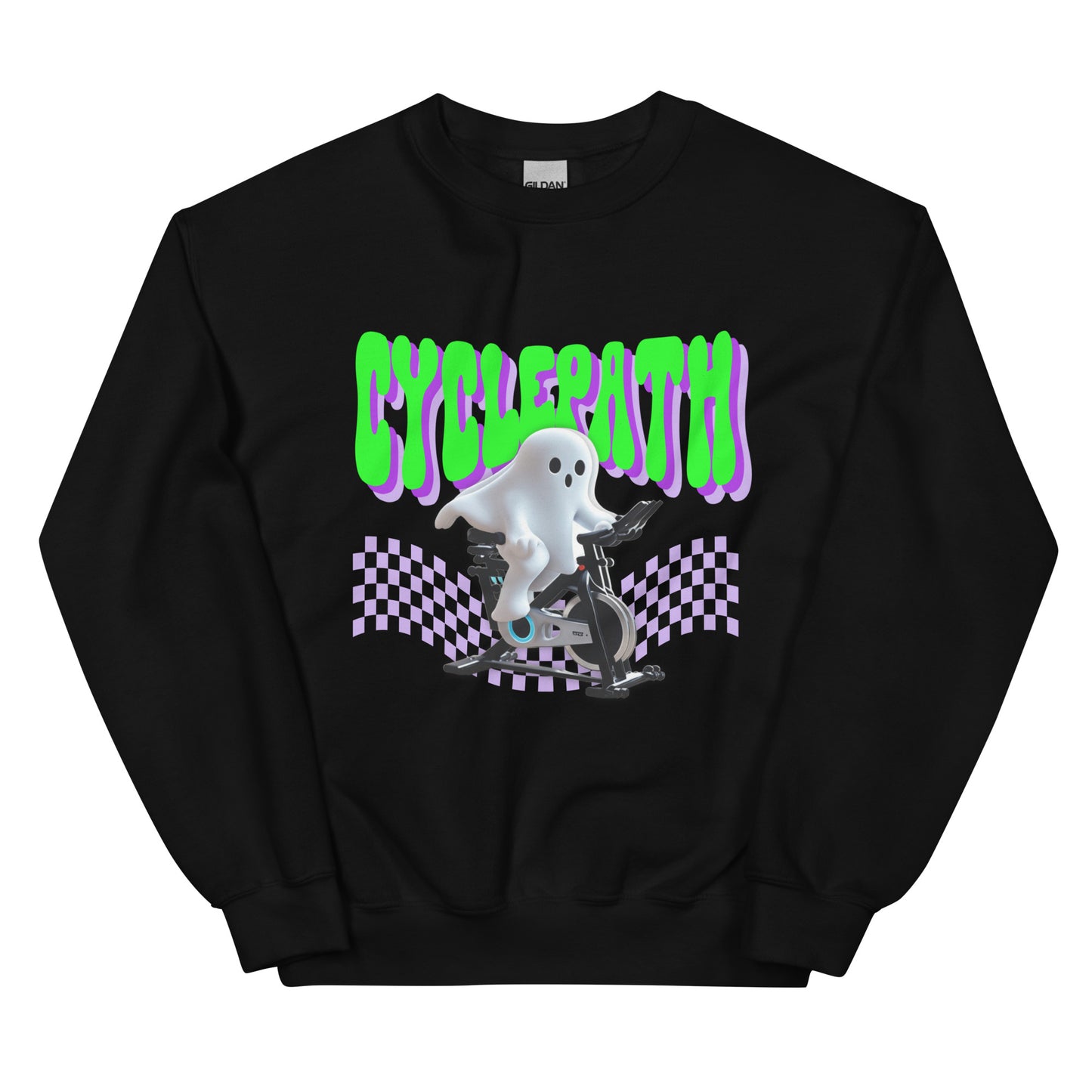 CyclePath Ghoul Green - Black Cozy Sweatshirt