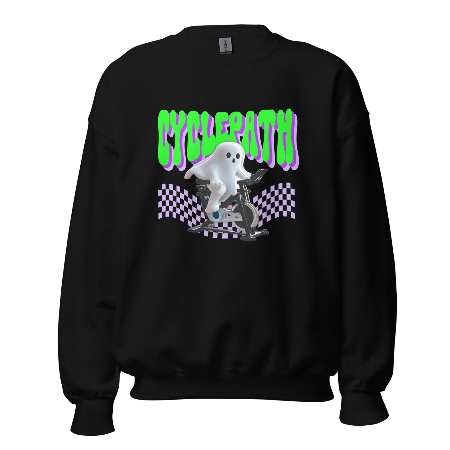 CyclePath Ghoul Green - Black Cozy Sweatshirt