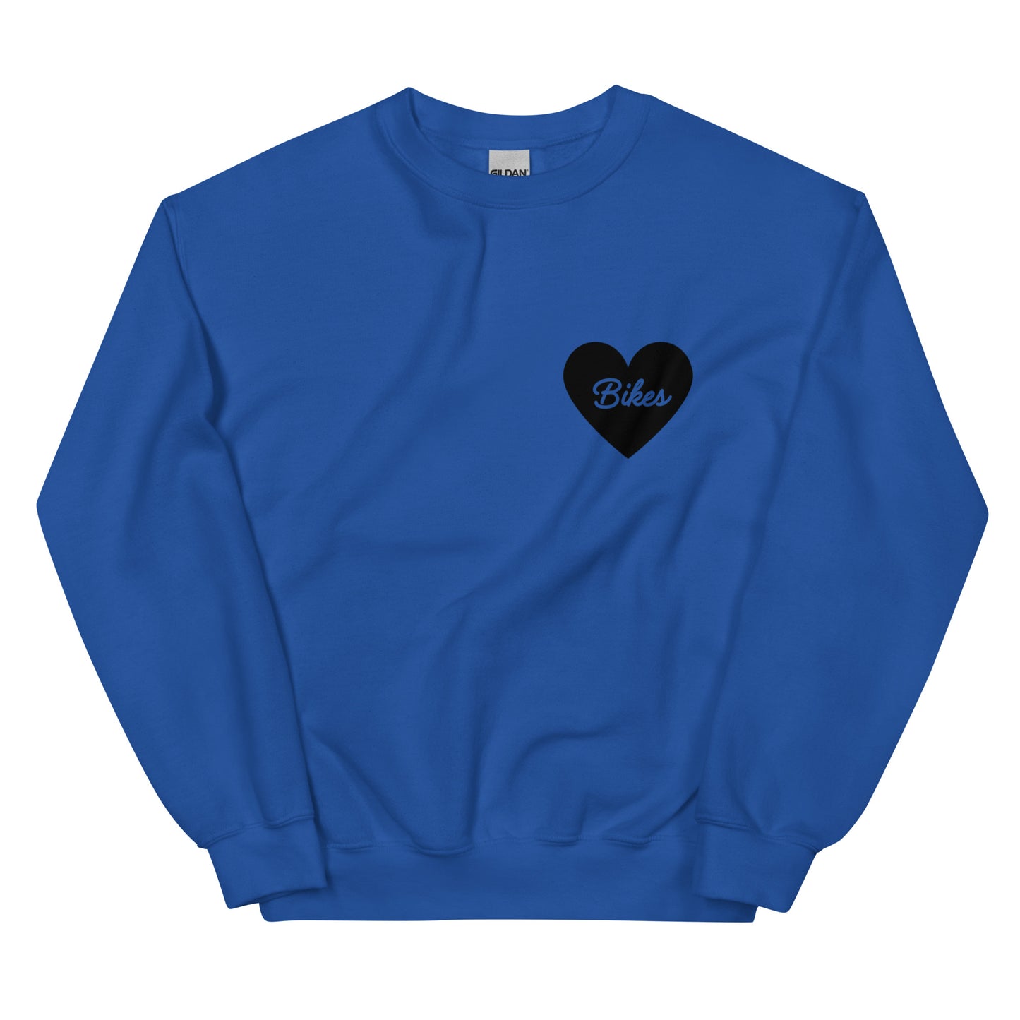 Black Heart - Bikes Unisex Crewneck Sweatshirt