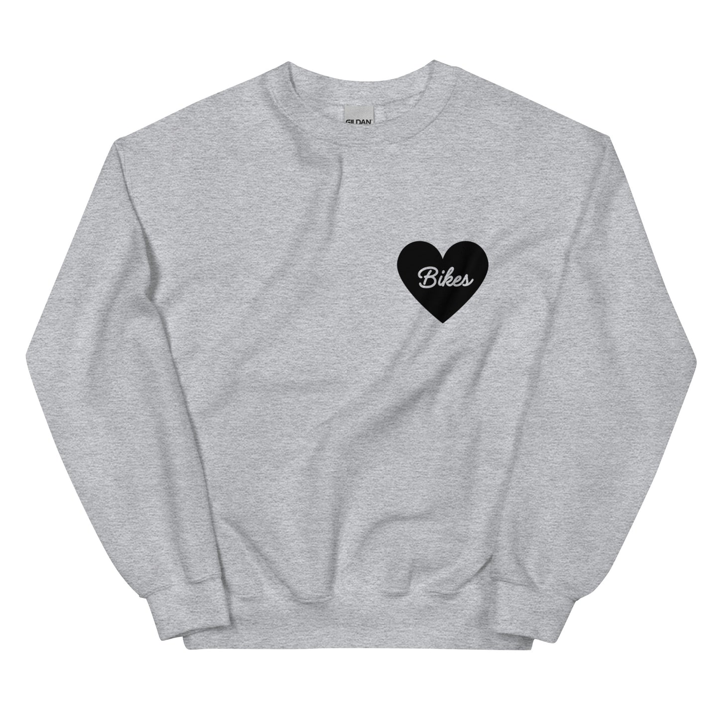 Black Heart - Bikes Unisex Crewneck Sweatshirt