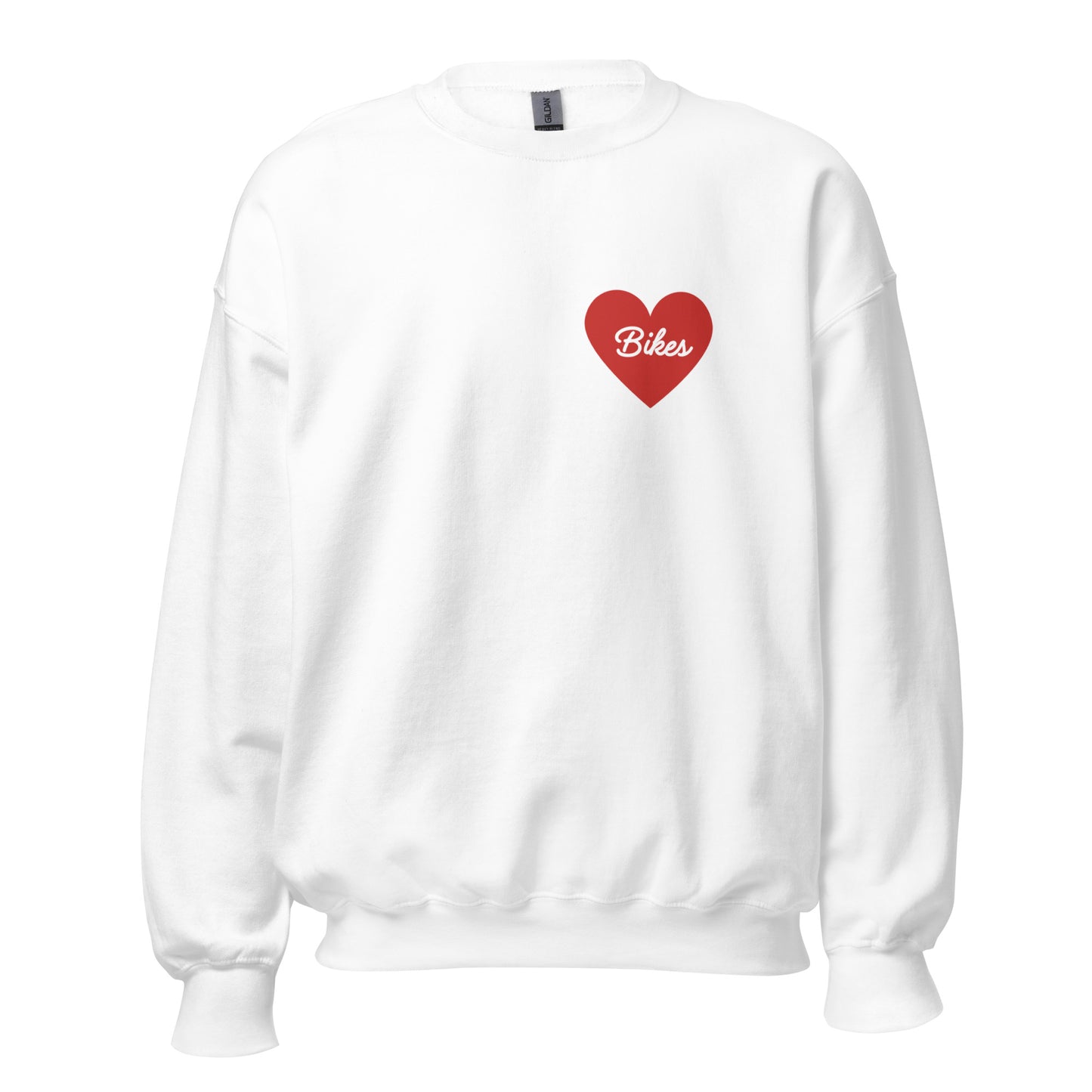 Red Heart - Bikes Unisex Crewneck Sweatshirt