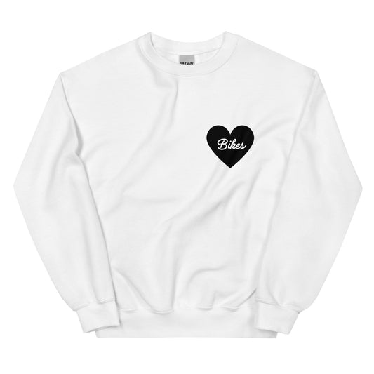 Black Heart - Bikes Unisex Crewneck Sweatshirt