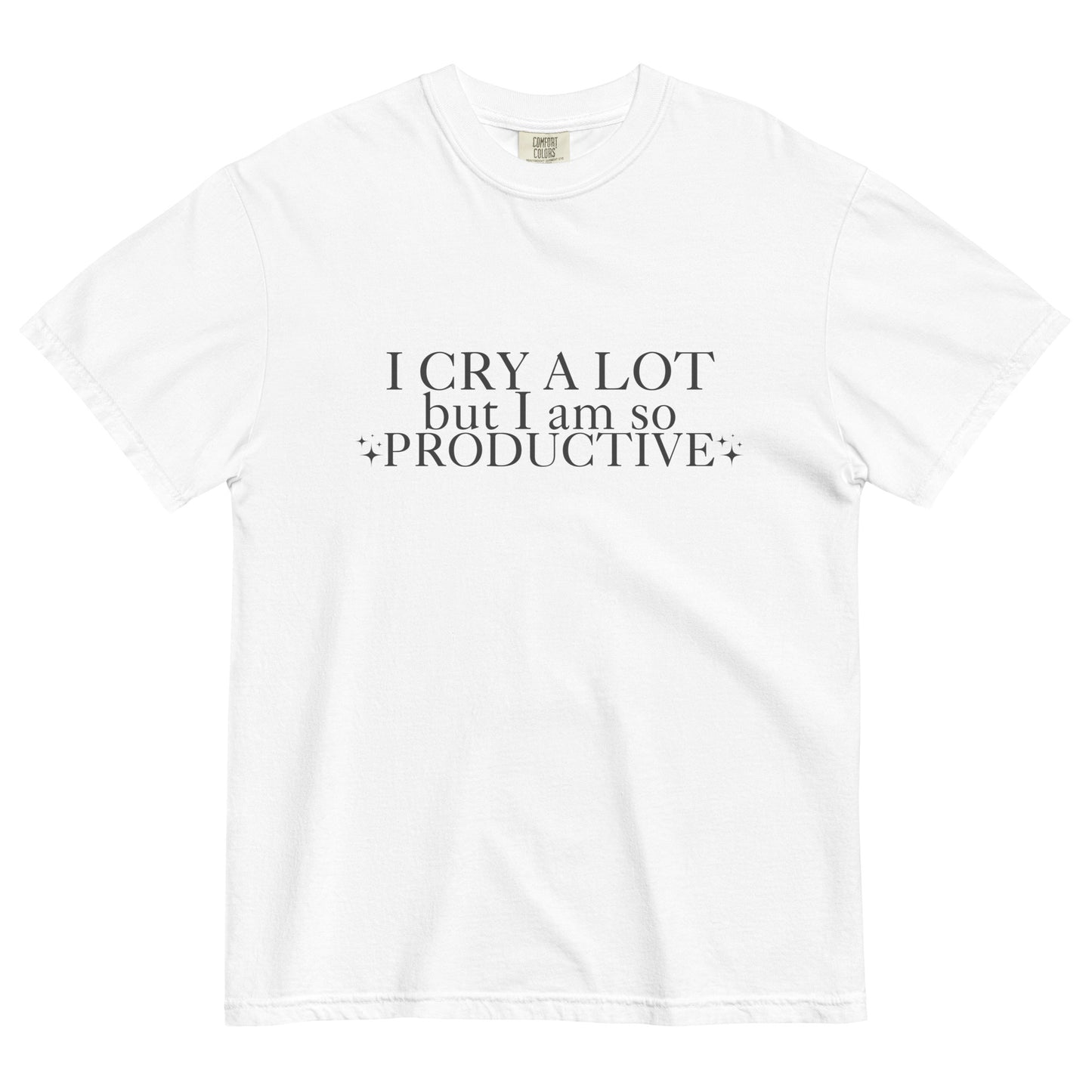 I cry a lot - Cycling Swiftie - Comfort Colors Unisex garment-dyed heavyweight t-shirt