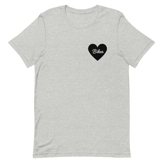 Black Heart - Bikes Unisex Soft Tee