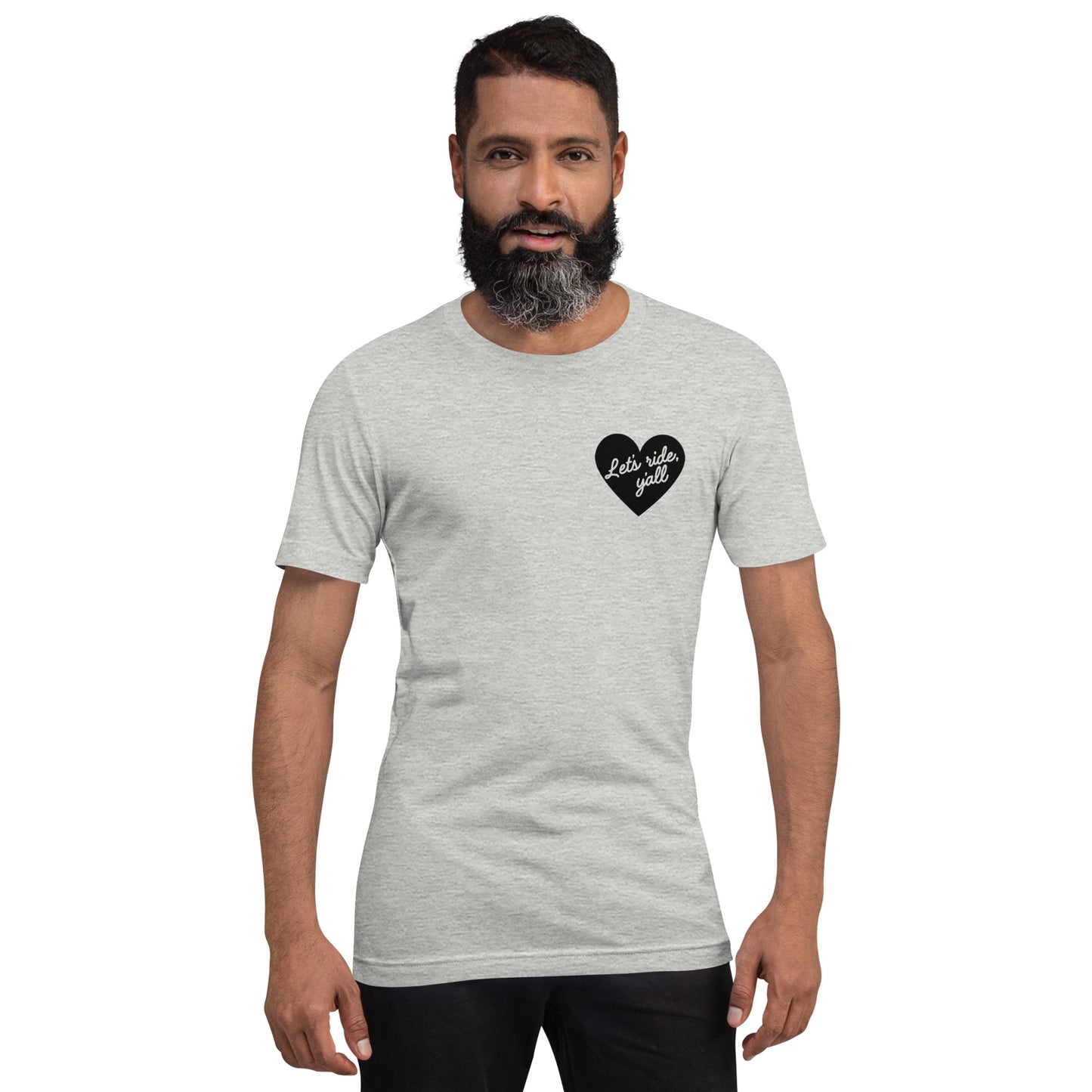 Black Heart - Let's Ride, Y'all - Unisex Soft Tee - Bella Canvas