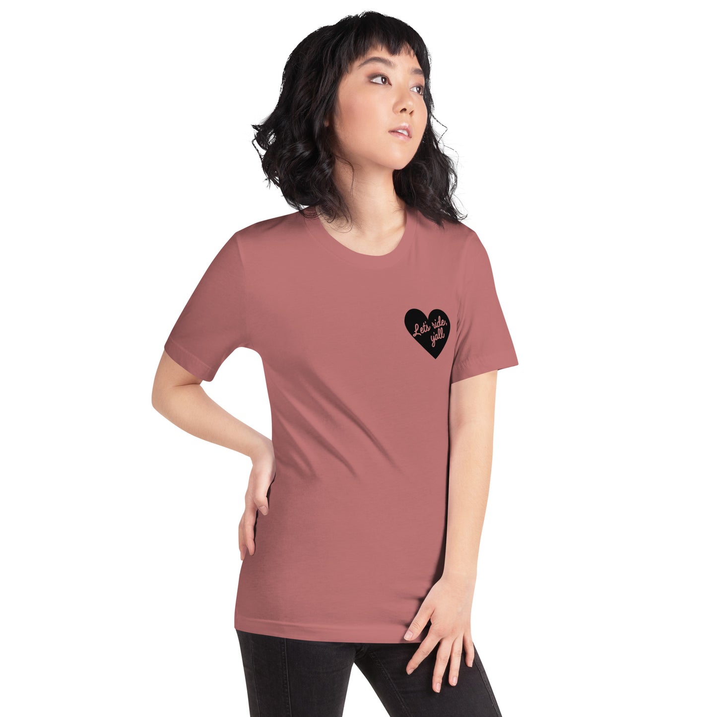 Black Heart - Let's Ride, Y'all - Unisex Soft Tee - Bella Canvas