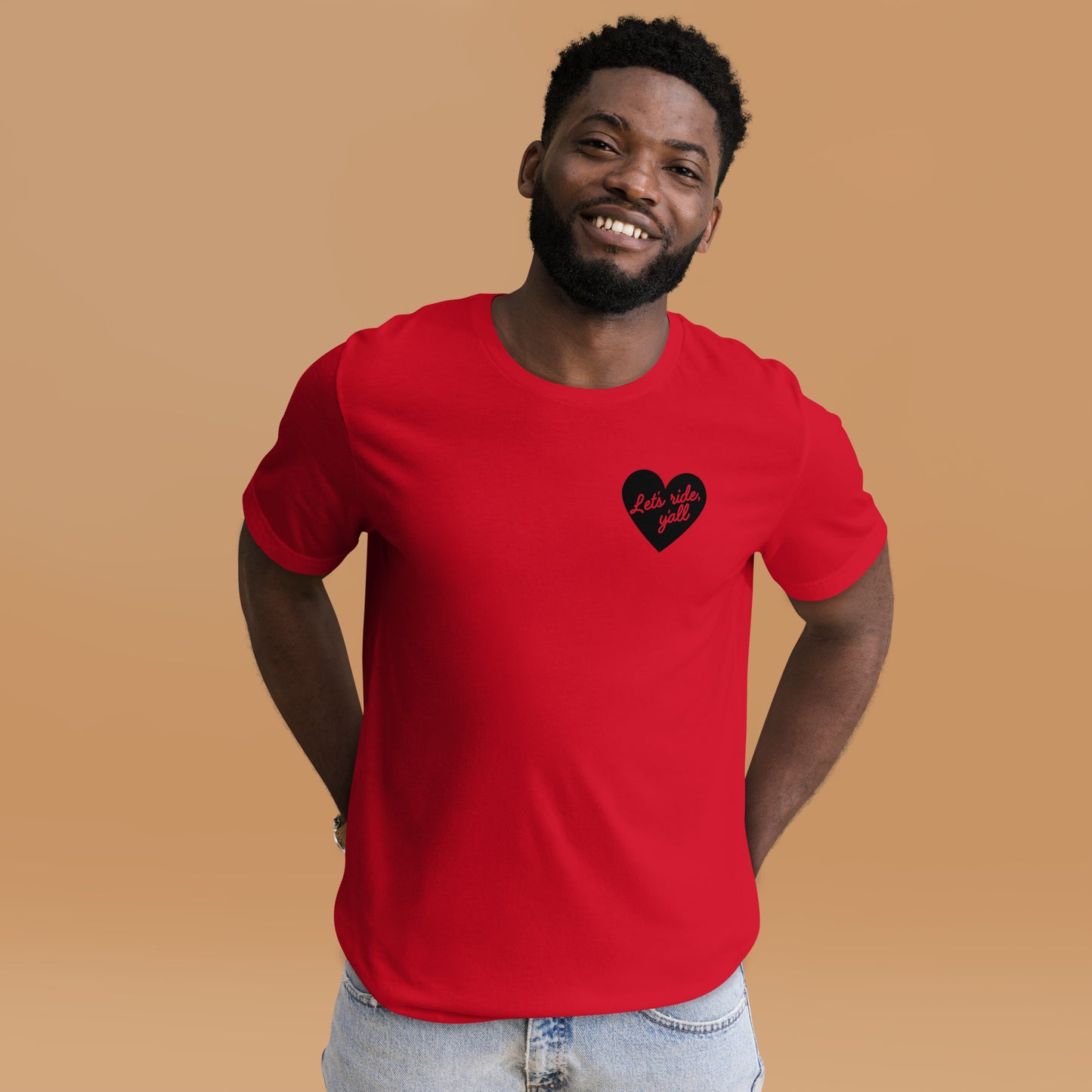 Black Heart - Let's Ride, Y'all - Unisex Soft Tee - Bella Canvas