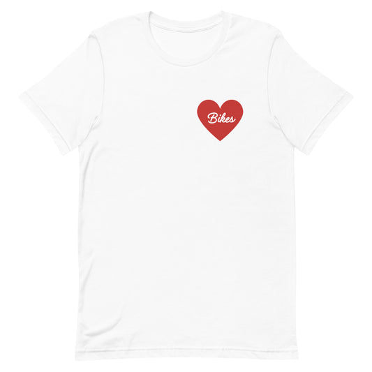 Red Heart - Bikes Unisex Soft Tee