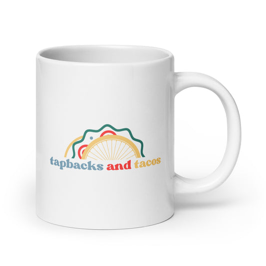 Tapbacks & Tacos Fan - White Mug