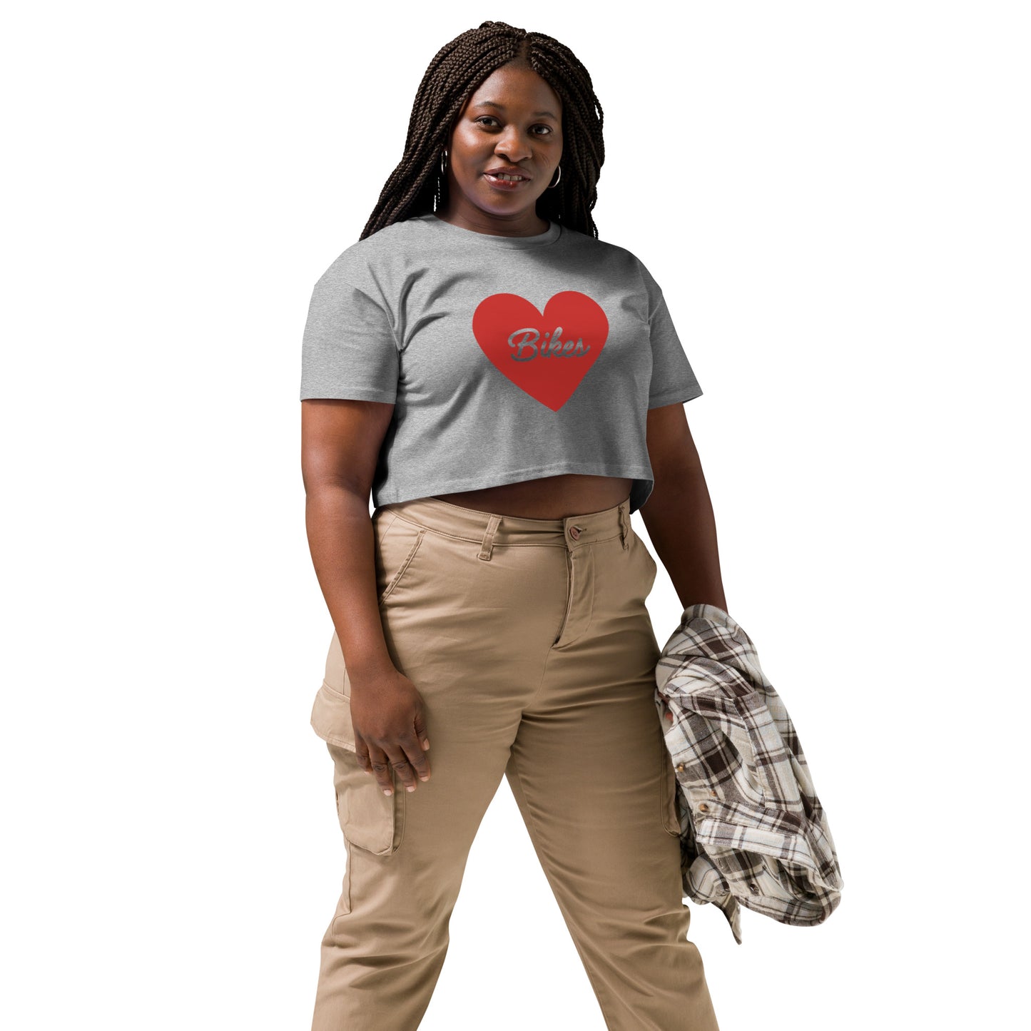 Red Heart - Bikes Crop Top Tee