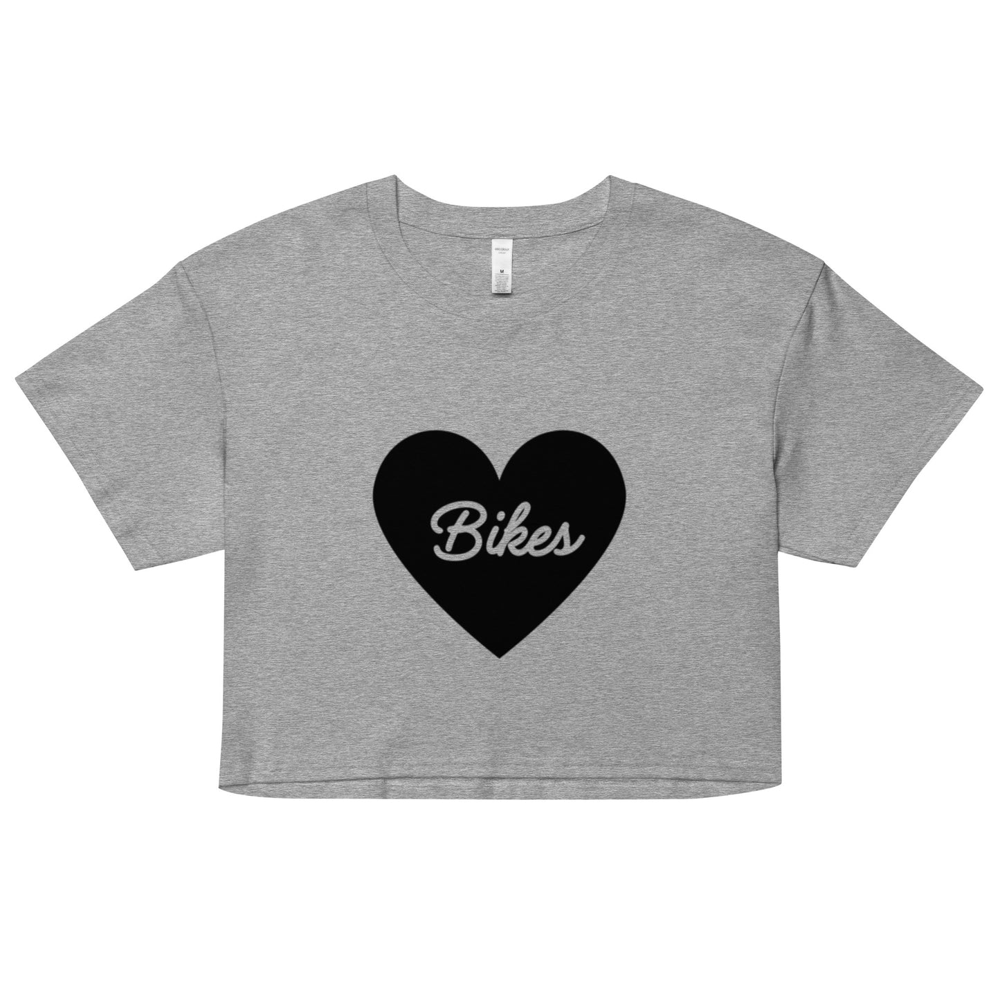 Black Heart - Bikes Crop Top Tee