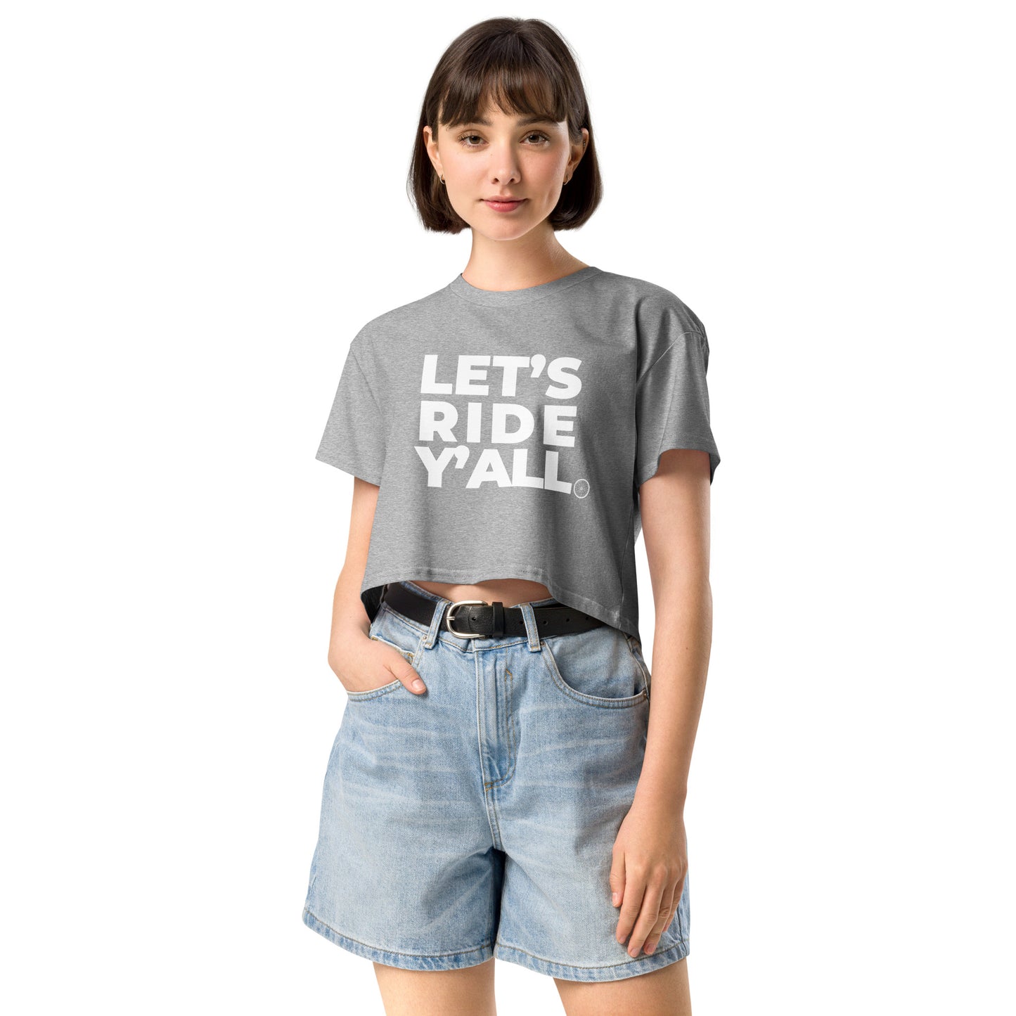 LET'S RIDE - Women’s crop top