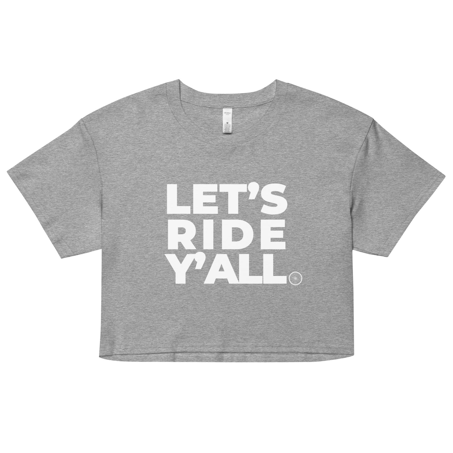 LET'S RIDE - Women’s crop top