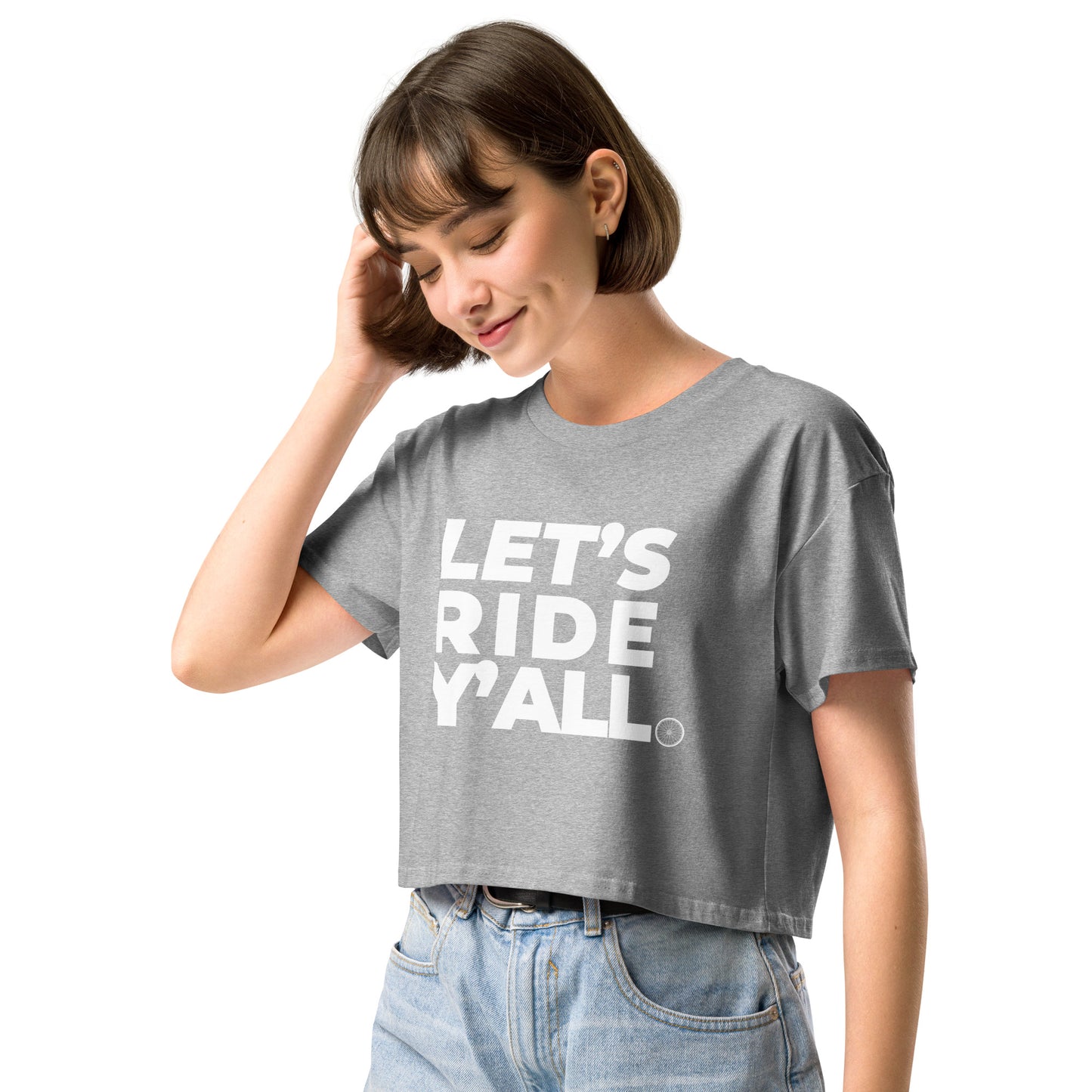 LET'S RIDE - Women’s crop top