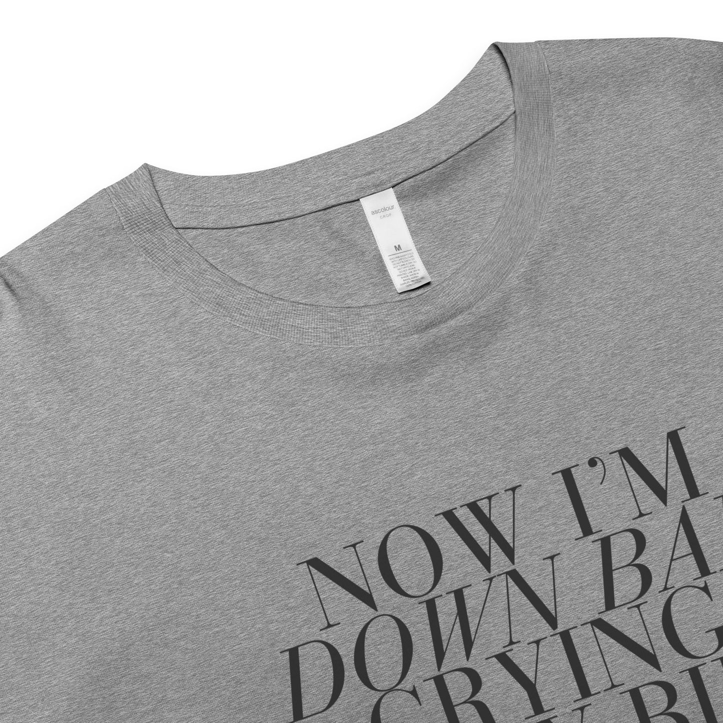 Down Bad - Women's Crop Top - White or Grey