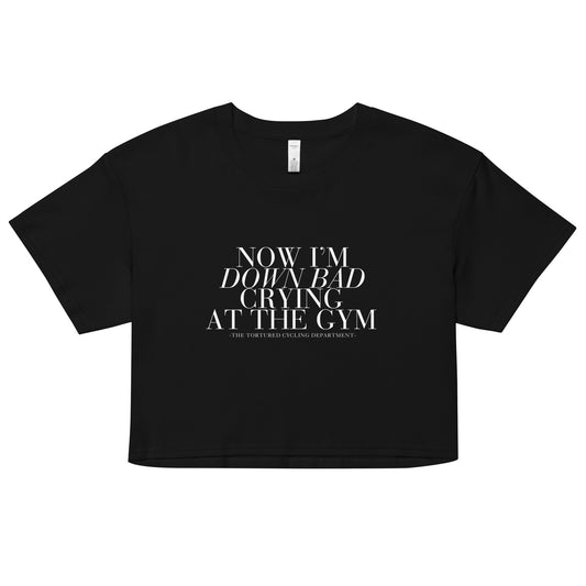 Crying at the Gym - Women’s crop top