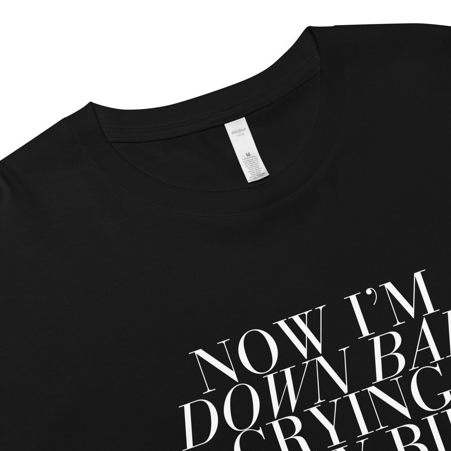 Down Bad - Women's Crop Top - Black