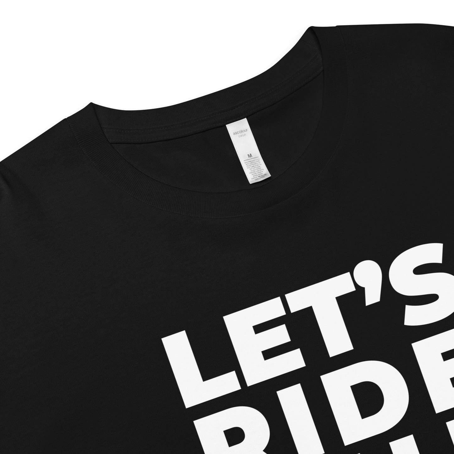 LET'S RIDE - Women’s crop top