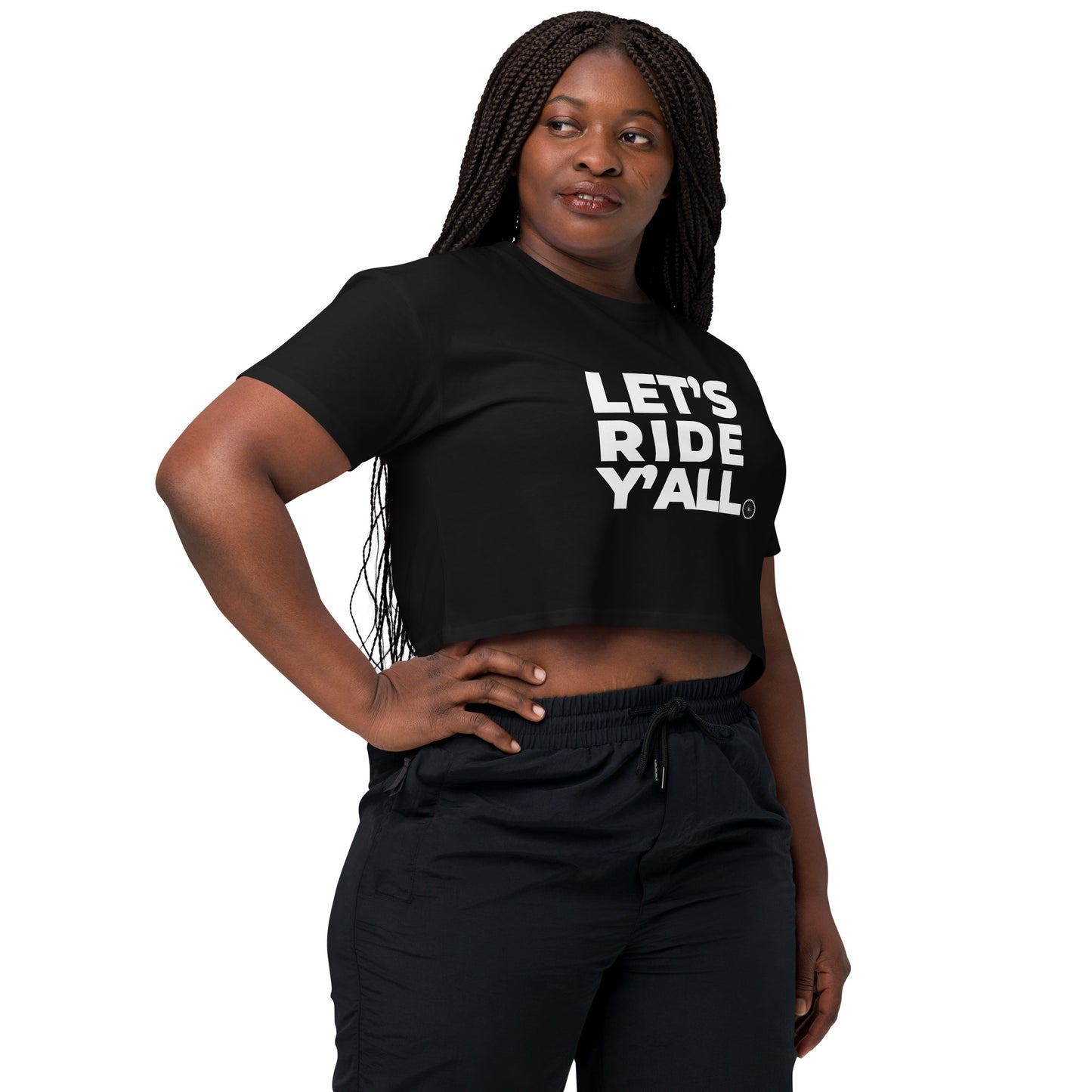 LET'S RIDE - Women’s crop top