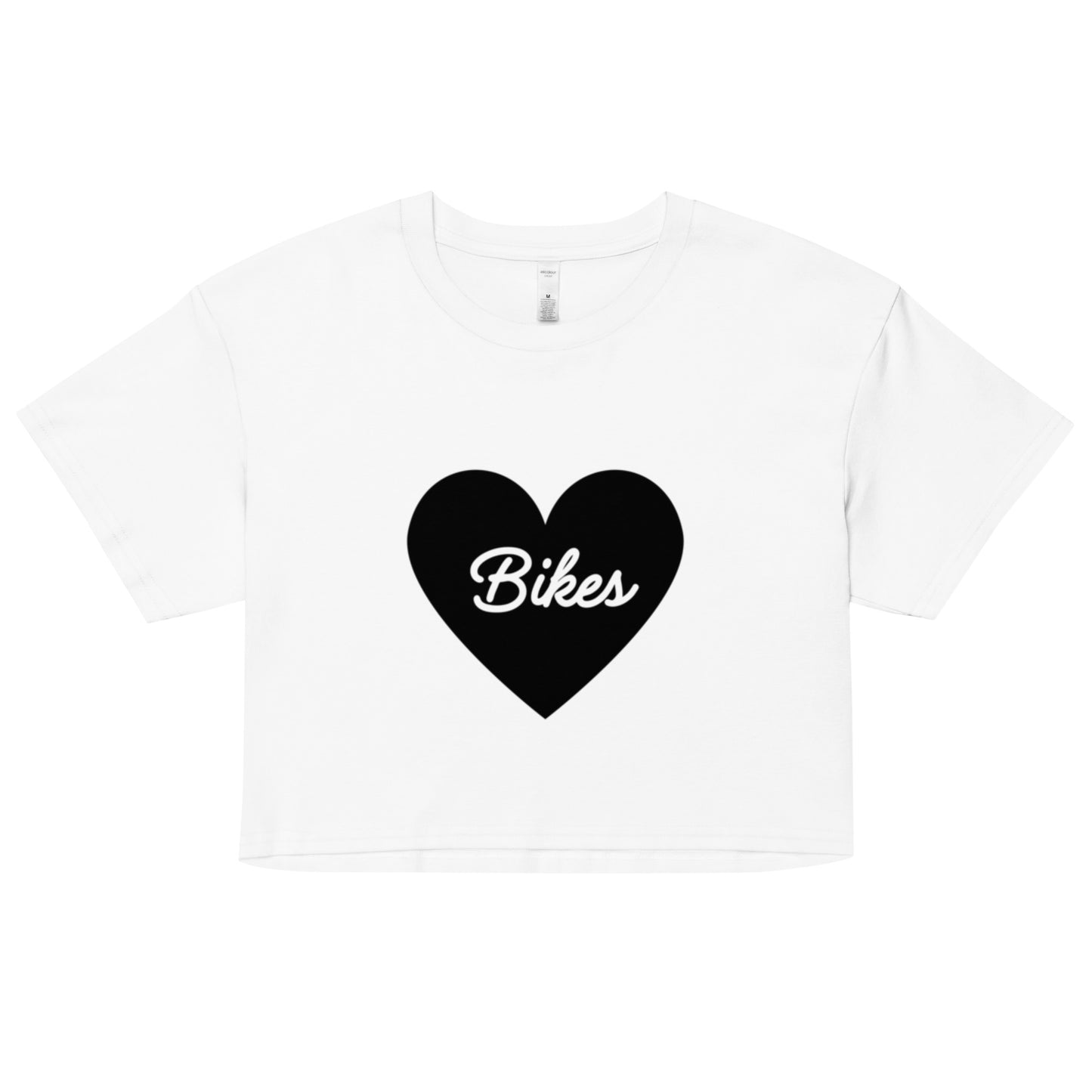 Black Heart - Bikes Crop Top Tee