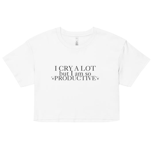 I cry a lot - Cycling Swiftie - Women's Crop Top Tee