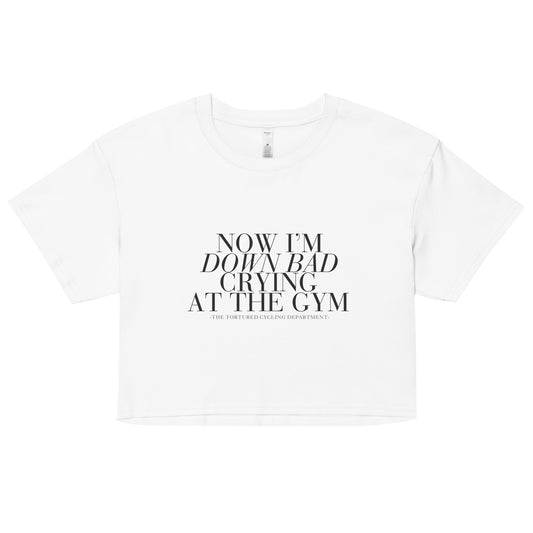 Crying at the Gym - Women’s crop top