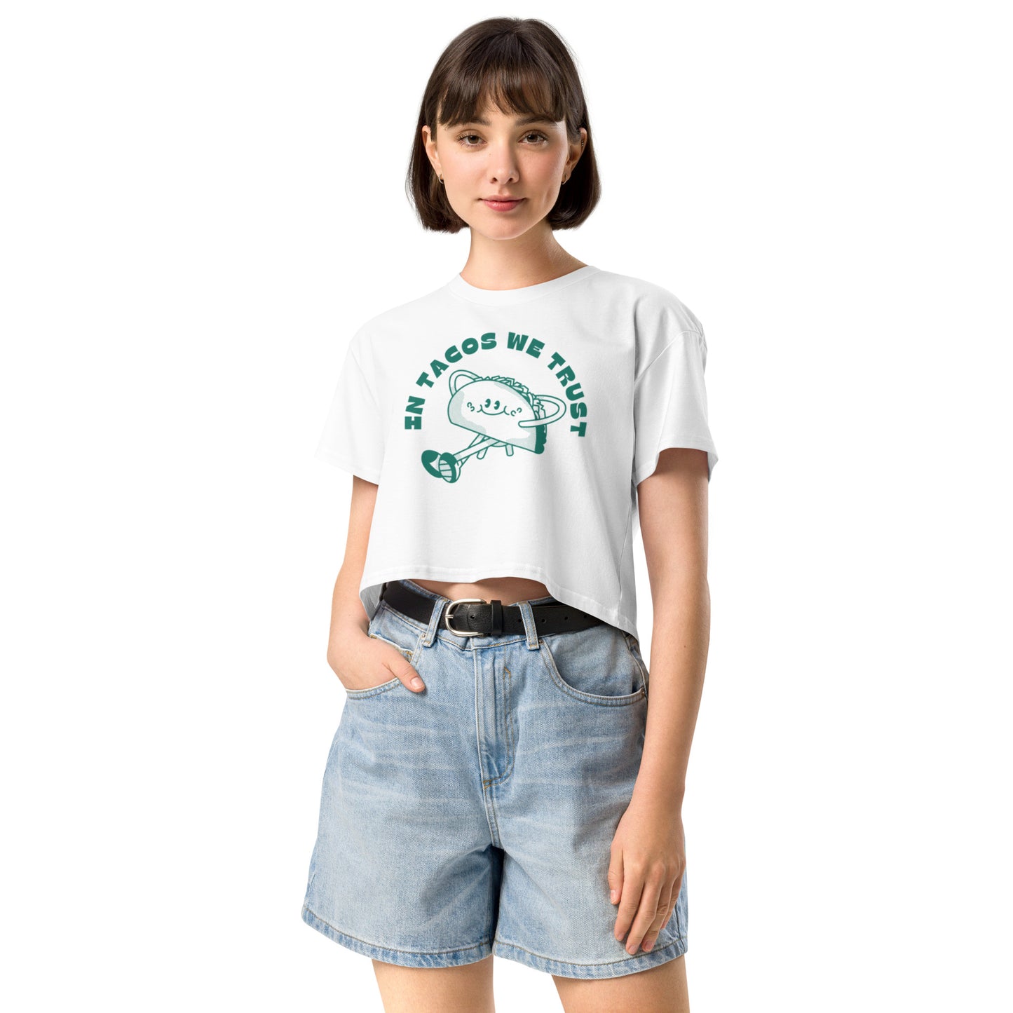 In Tacos We Trust - Women’s crop top