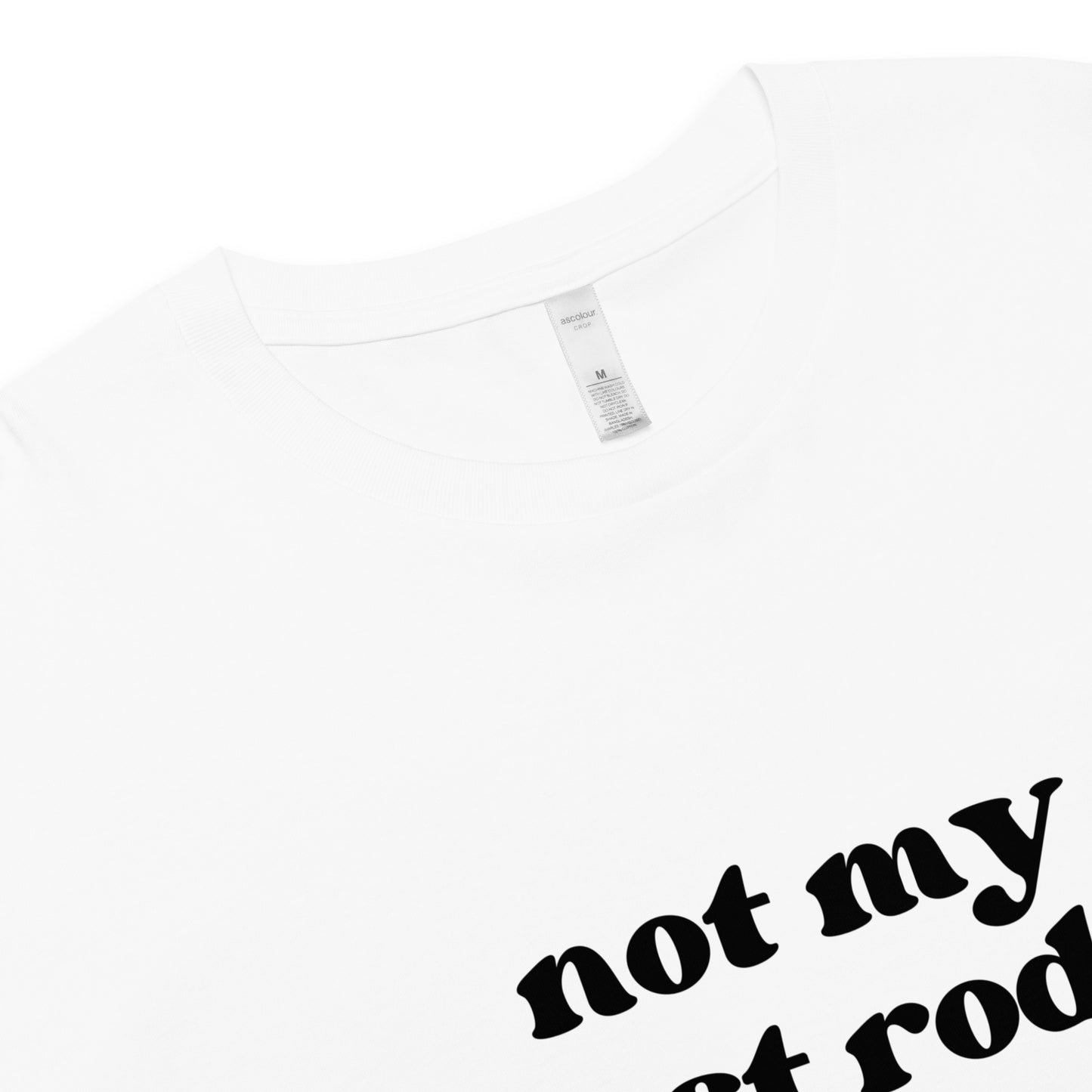 Not My First Rodeo - White Crop Top Tee