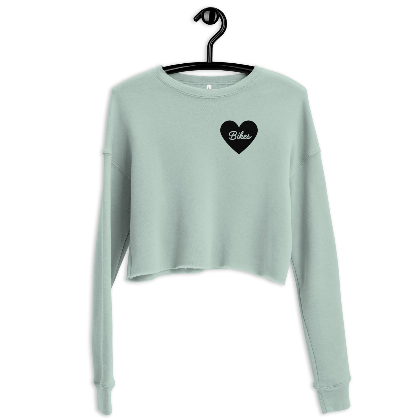 Black Heart - Bikes Women's Cropped Sweatshirt