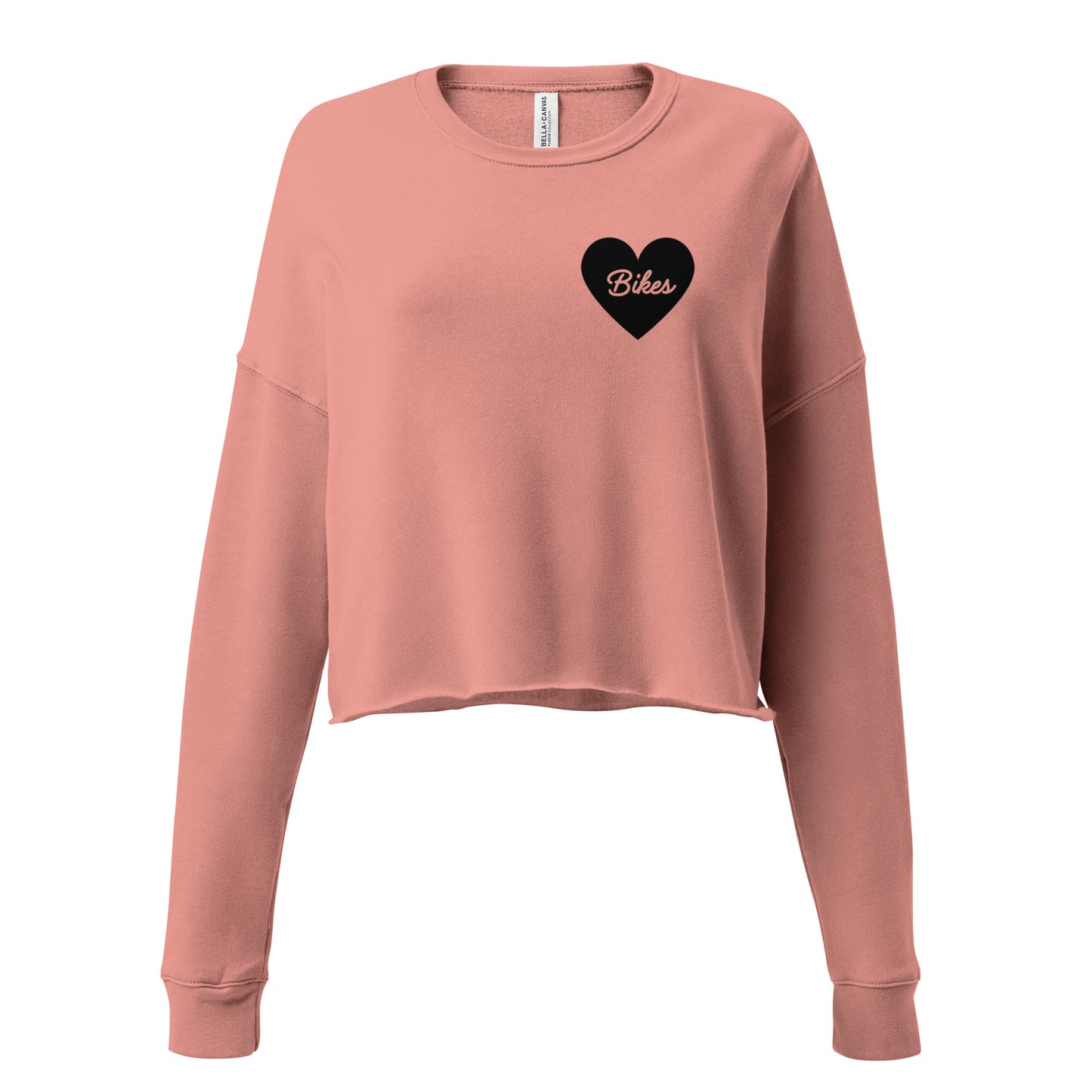 Black Heart - Bikes Women's Cropped Sweatshirt