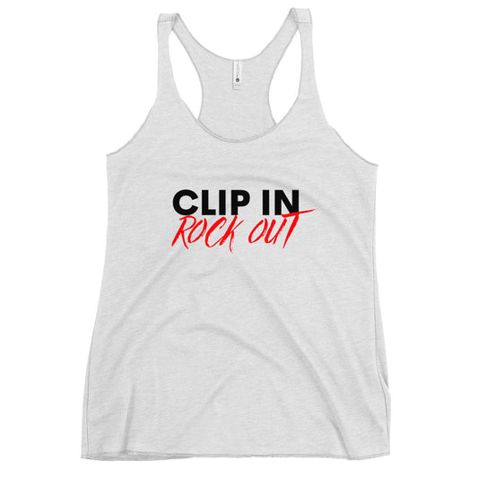 Clip In Rock Out - Women's Racerback Tank