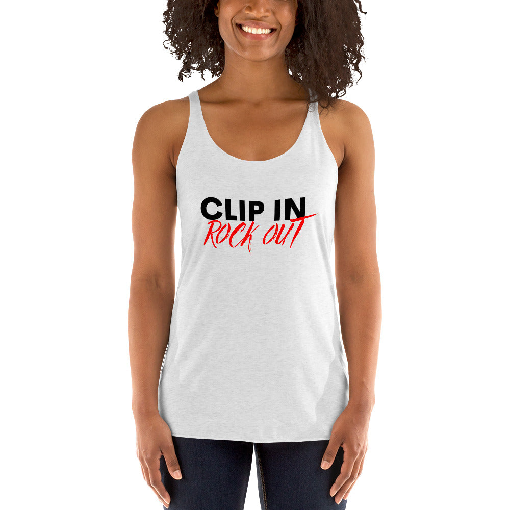 Clip In Rock Out - Women's Racerback Tank