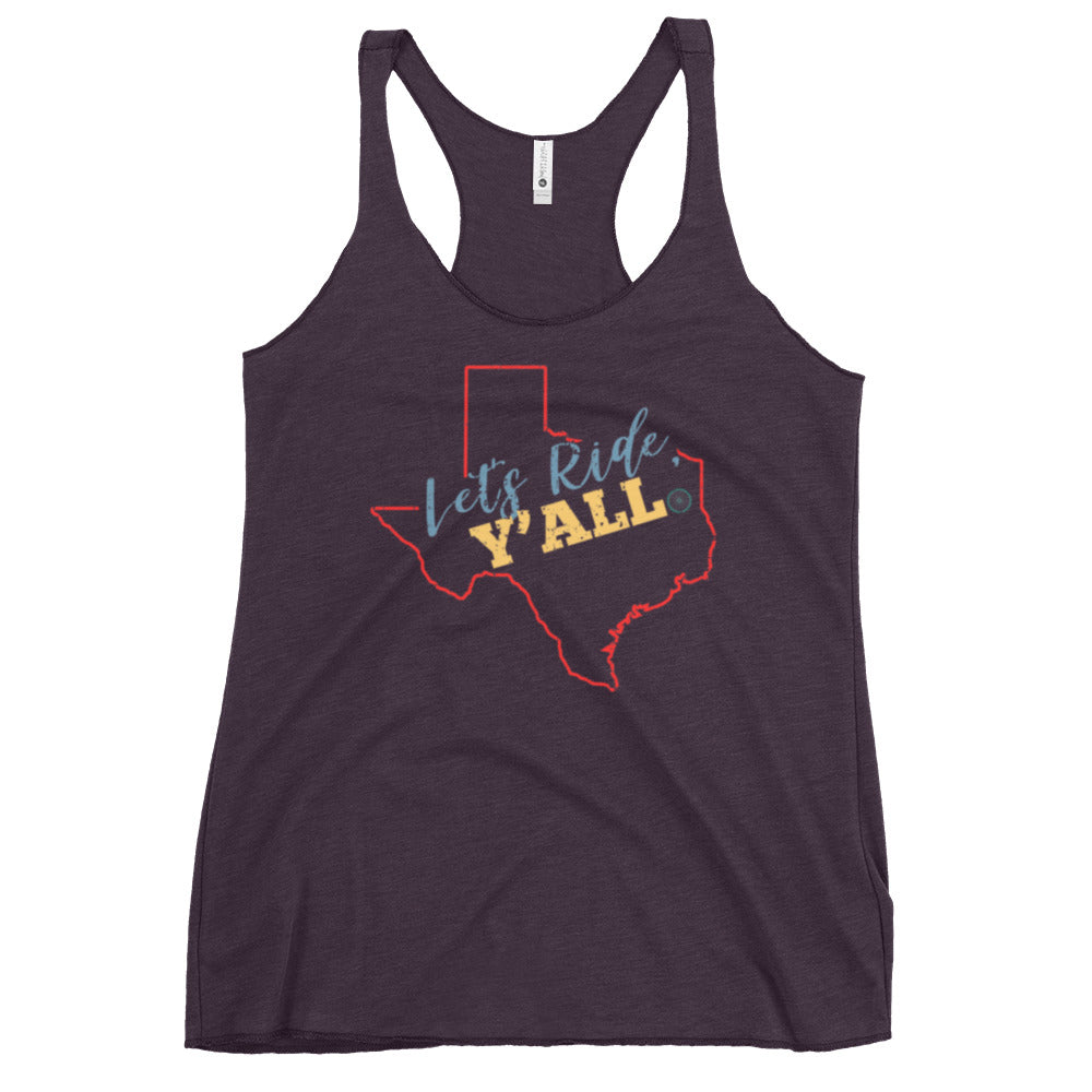 Let's Ride YALL - Women's Racerback Tank